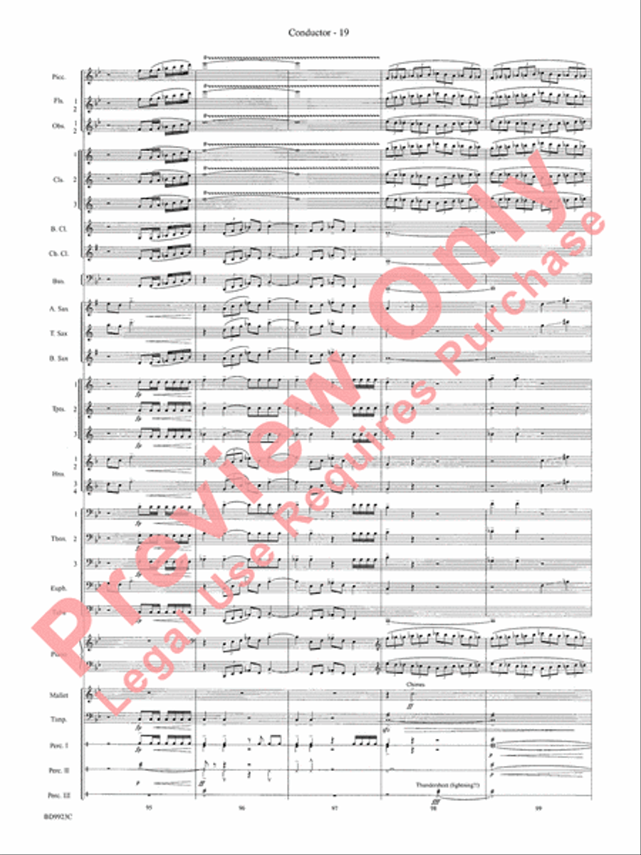 The Winds of Poseidon (from The Odyssey (Symphony No. 2)) Concert Band scores gallery preview page 23
