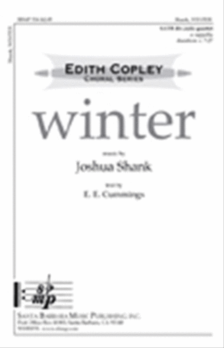 winter - SATB divisi Octavo Divisi scores gallery preview page 1