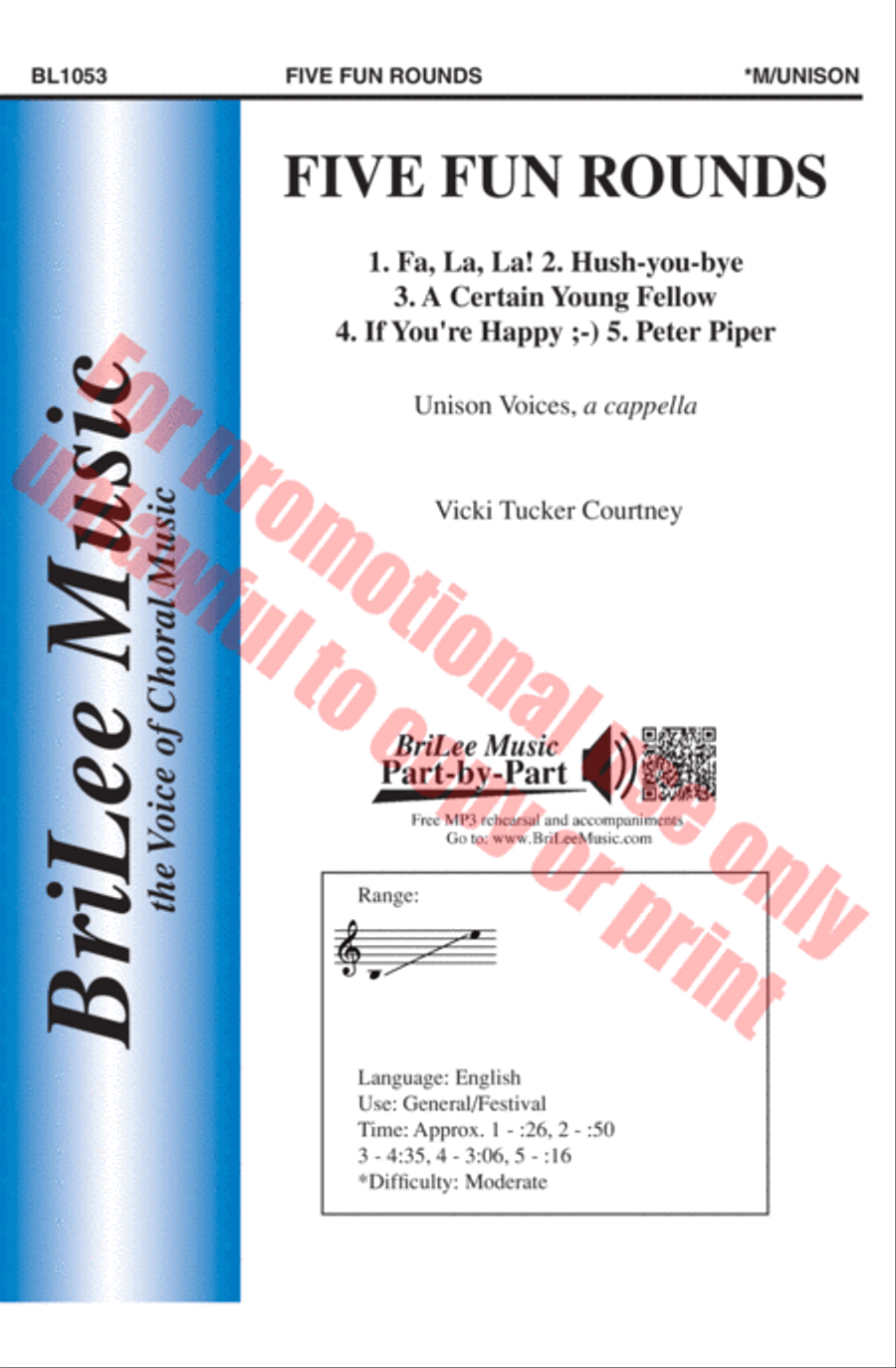 Five Fun Rounds Unison Choir scores gallery preview page 2