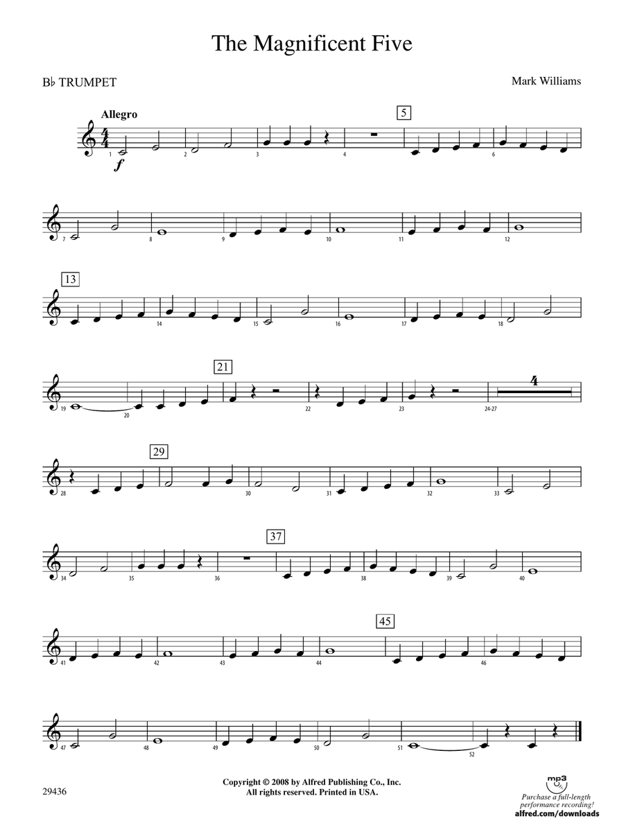 The Magnificent Five: 1st B-flat Trumpet