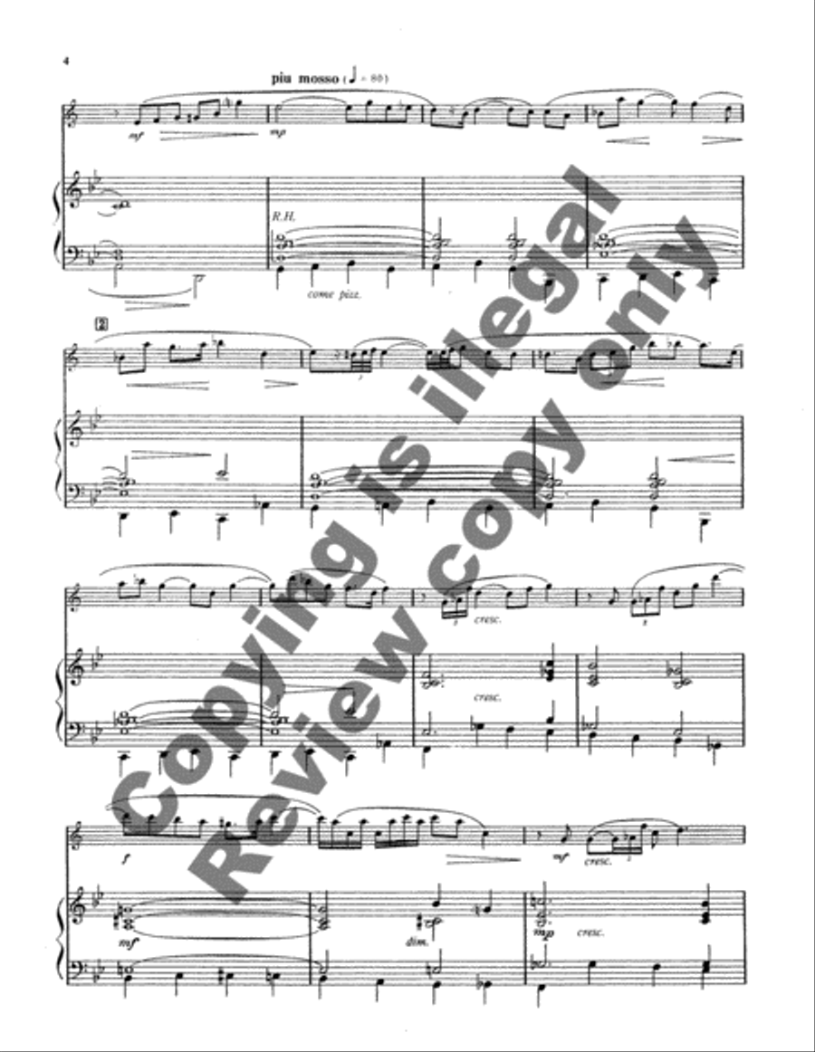 Concerto for Tenor Saxophone and Orchestra or Band 4-Part scores gallery preview page 9