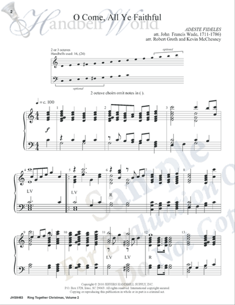 Ring Together Christmas Volume 2 3-Octaves scores gallery preview page 2