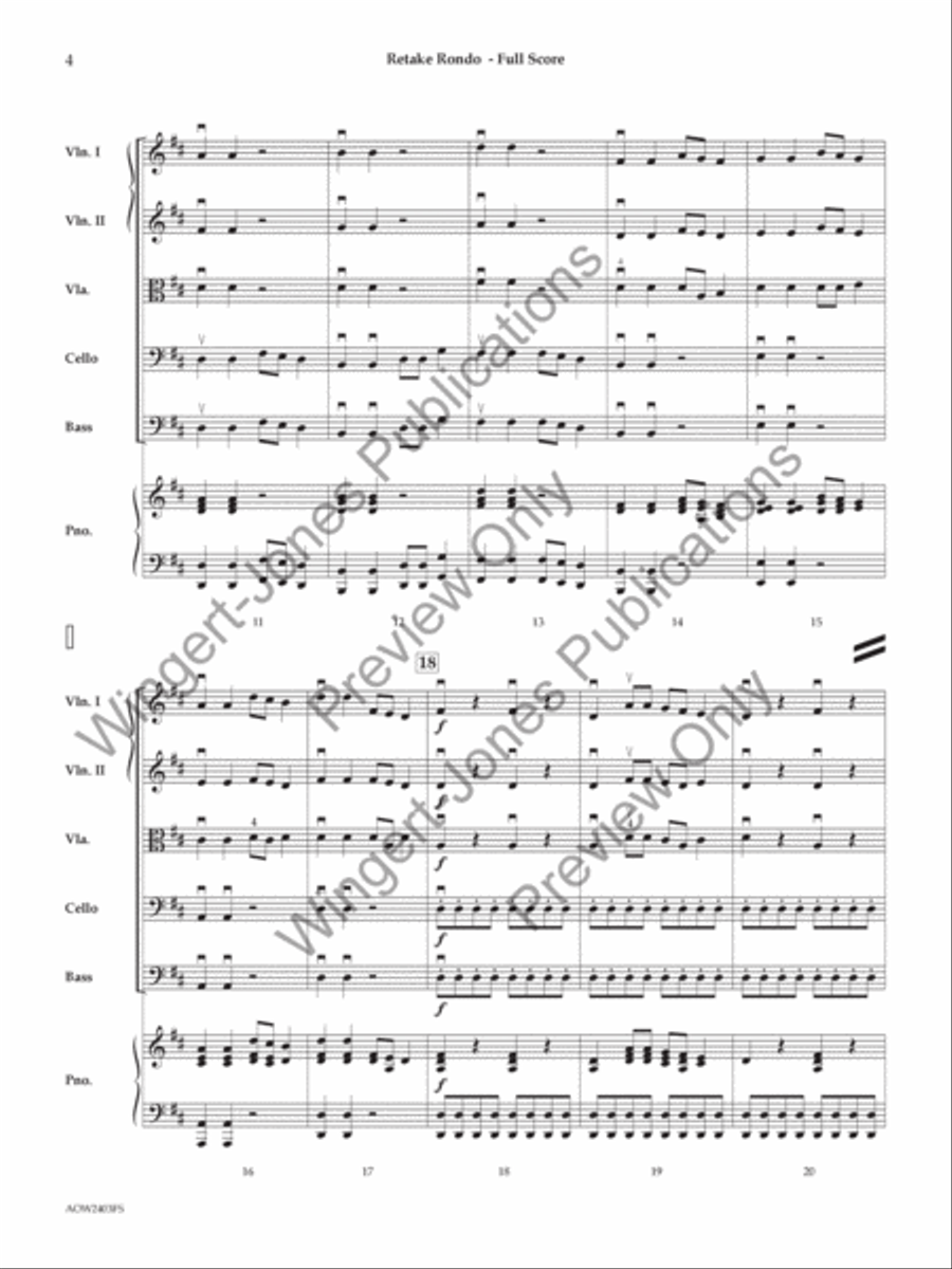 Retake Rondo String Orchestra scores gallery preview page 5