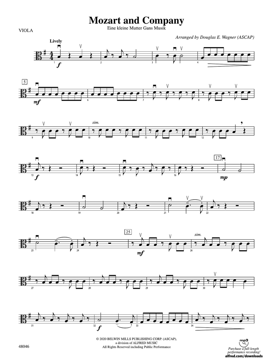 Mozart and Company: Viola