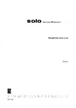 Solo for Leo Brouwer