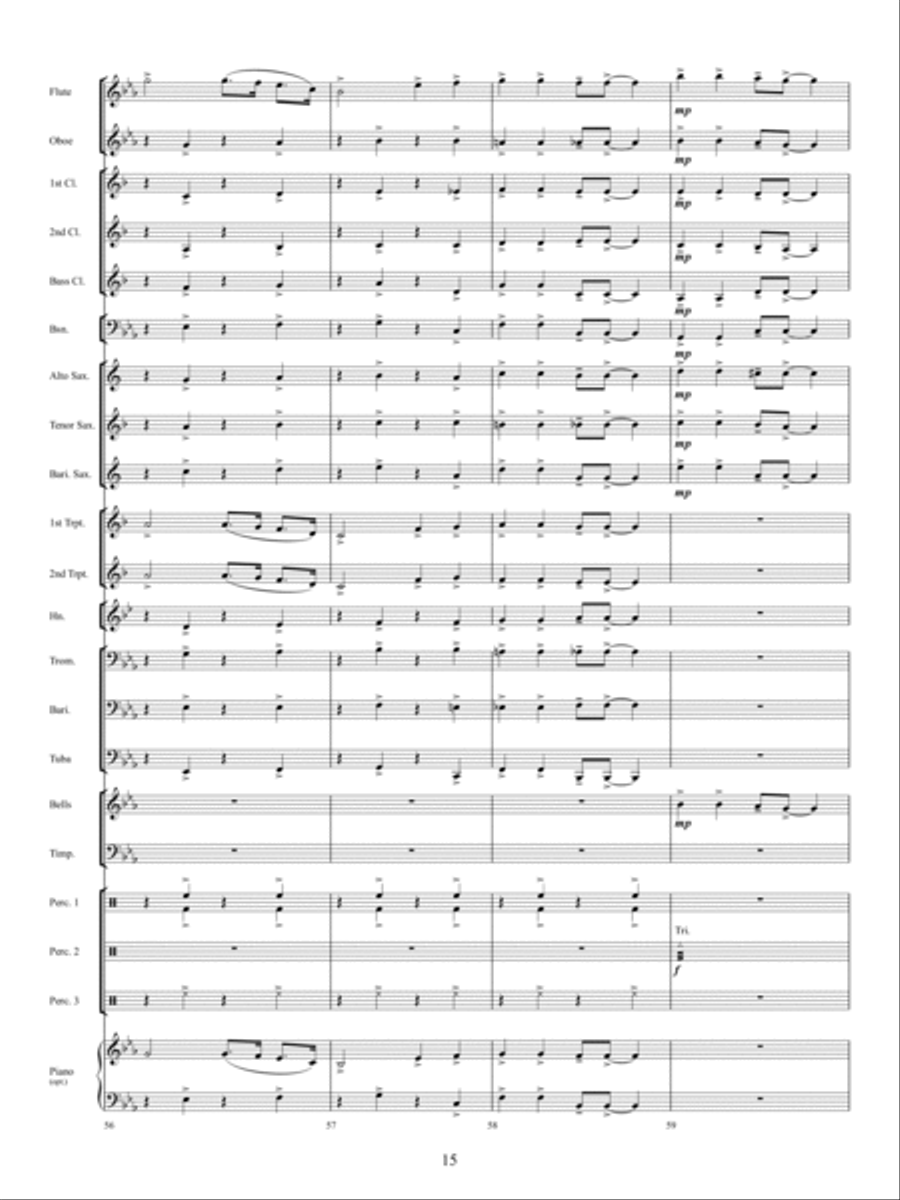 The Twelve Songs of Christmas Concert Band scores gallery preview page 14