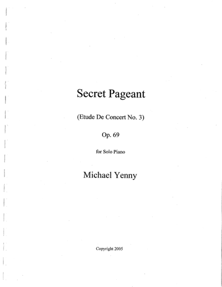 Secret Pageant, op. 69 image number null