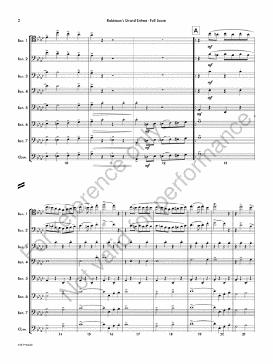 Robinson's Grand Entrée Bassoon scores gallery preview page 3