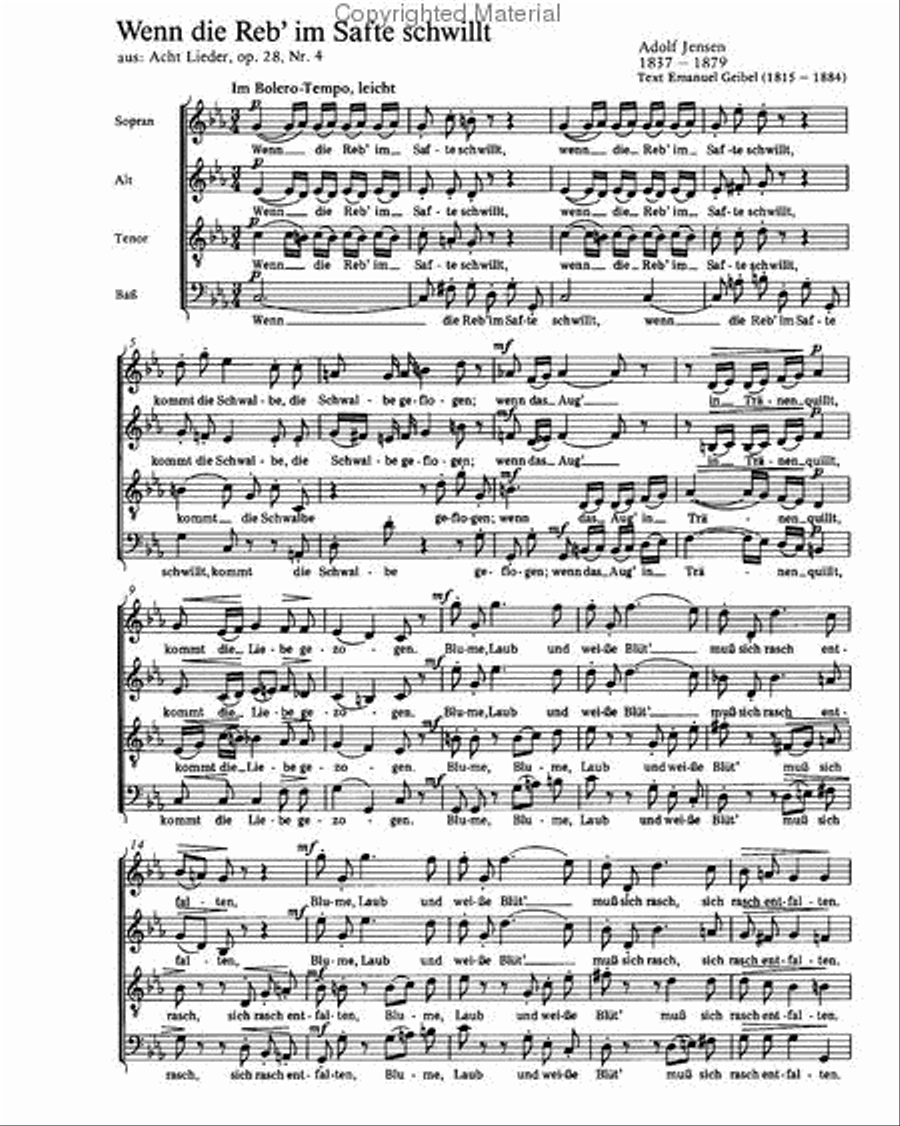 Jensen: Drei Chorlieder Choir scores gallery preview page 4