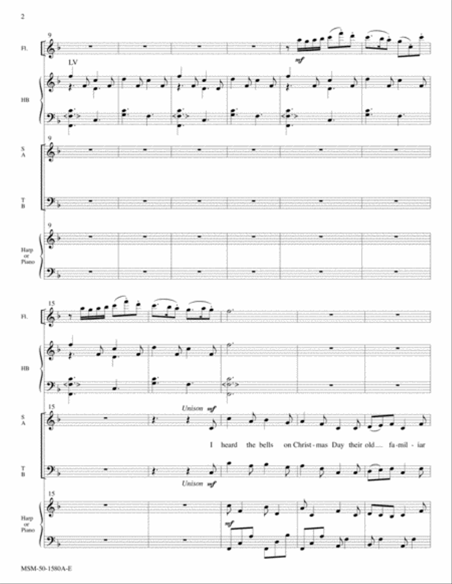 I Heard the Bells on Christmas Day Choir scores gallery preview page 2