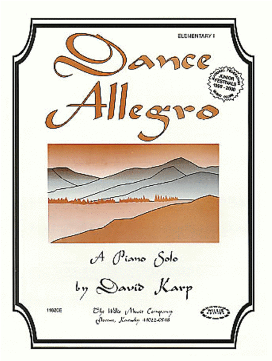Dance Allegro Dance Allegro Piano scores gallery preview page 1