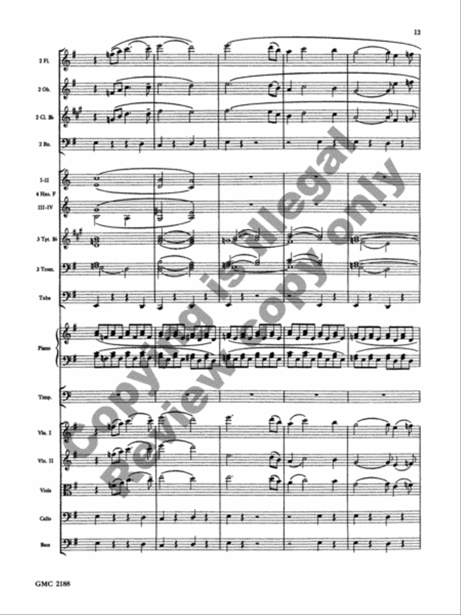 Symphonette in D (Additional Full Score) Orchestra scores gallery preview page 10