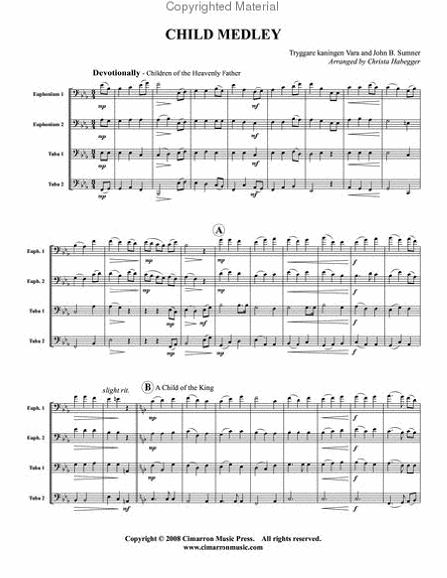 Children of Heavenly Father/A Child of the King EETT scores gallery preview page 2