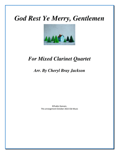 God Rest Ye Merry, Gentlemen for Clarinet Quartet image number null