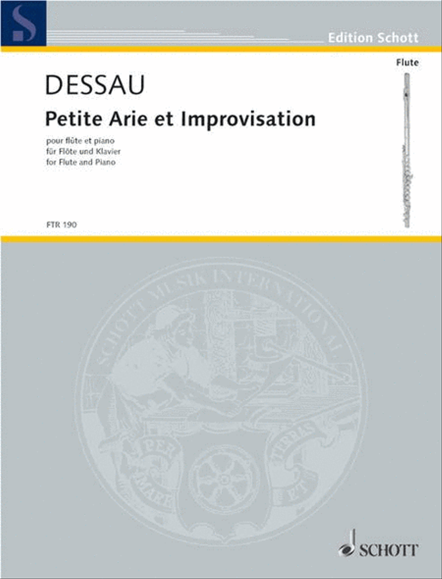 Petite Aire et Improvisation Flute Solo scores gallery preview page 1
