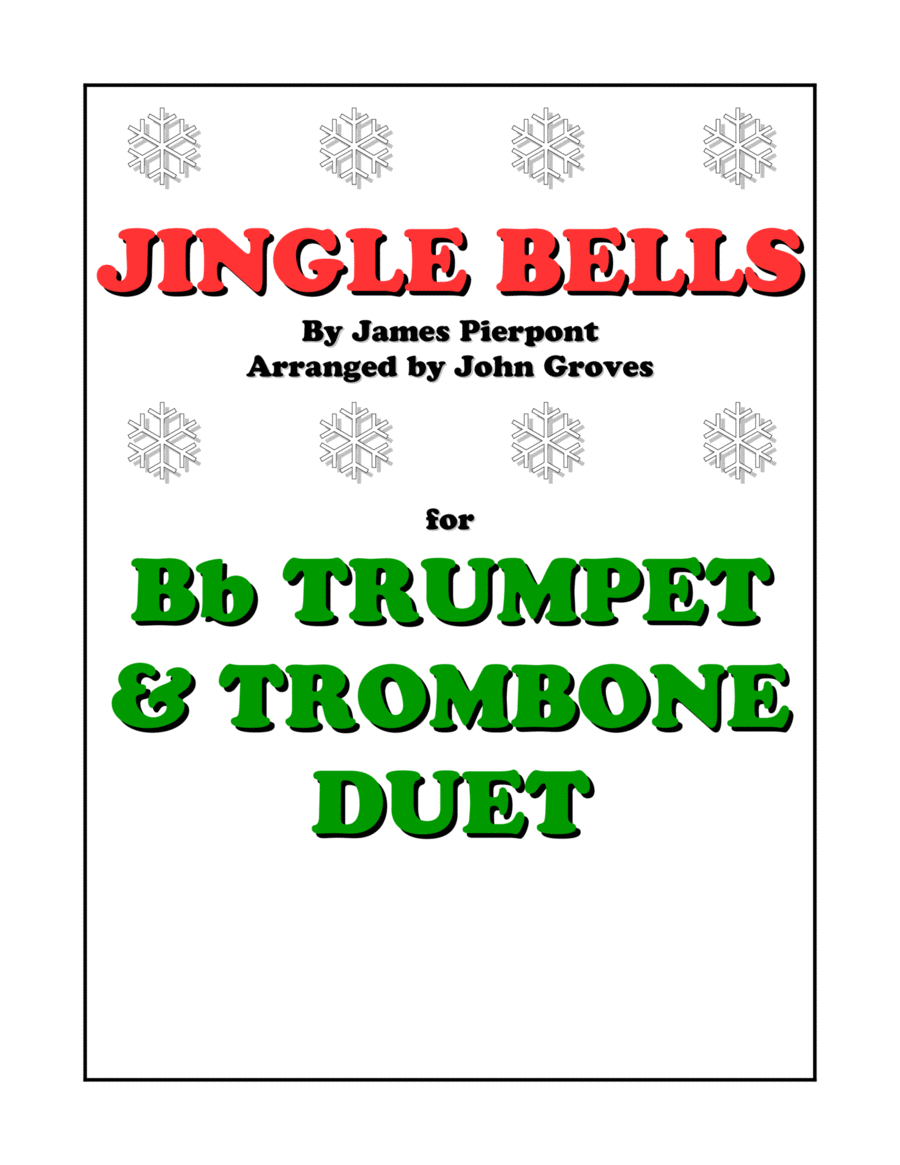 Jingle Bells - Trumpet & Trombone Duet Brass Duet scores gallery preview page 1
