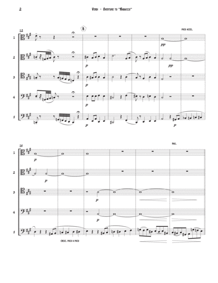 Nabucco Overture for Trombone Quintet image number null