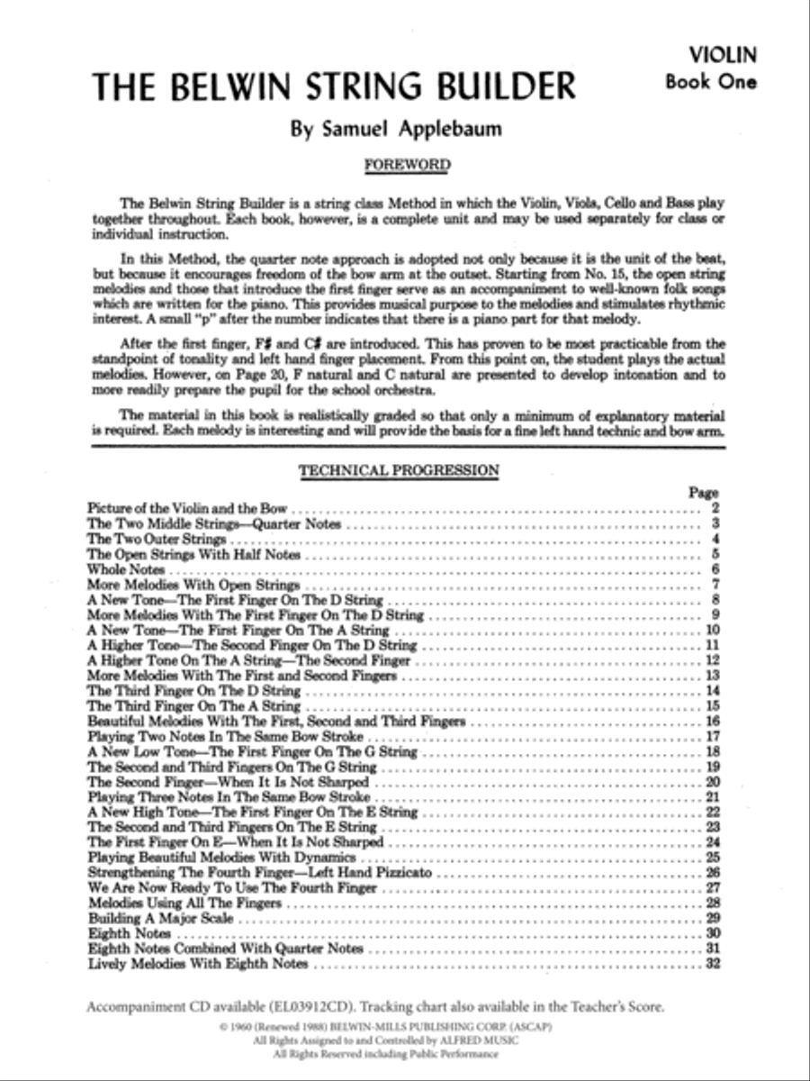 String Builder, Book 1 Chamber Orchestra scores gallery preview page 2