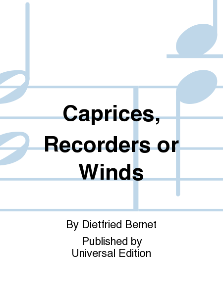 Caprices, Recorders Or Winds