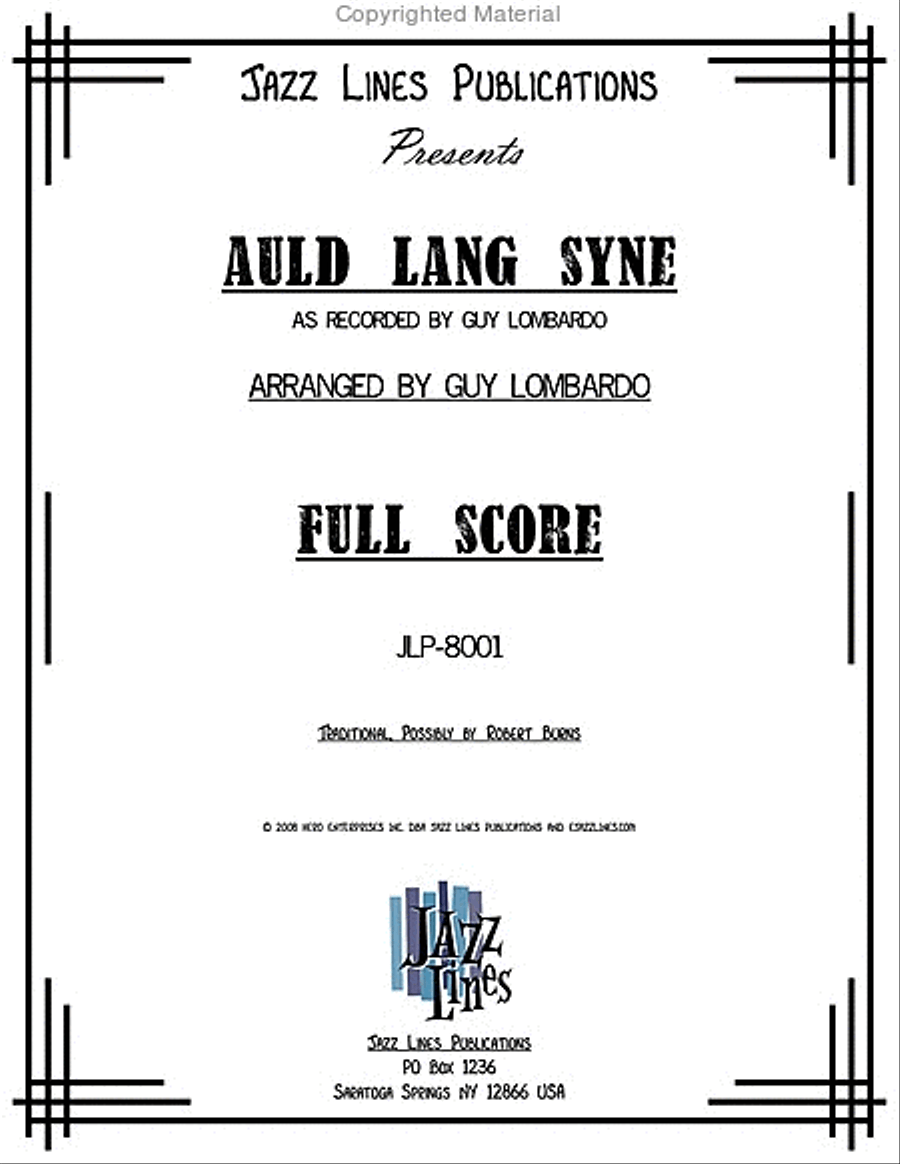 Auld Lang Syne Big Band scores gallery preview page 2