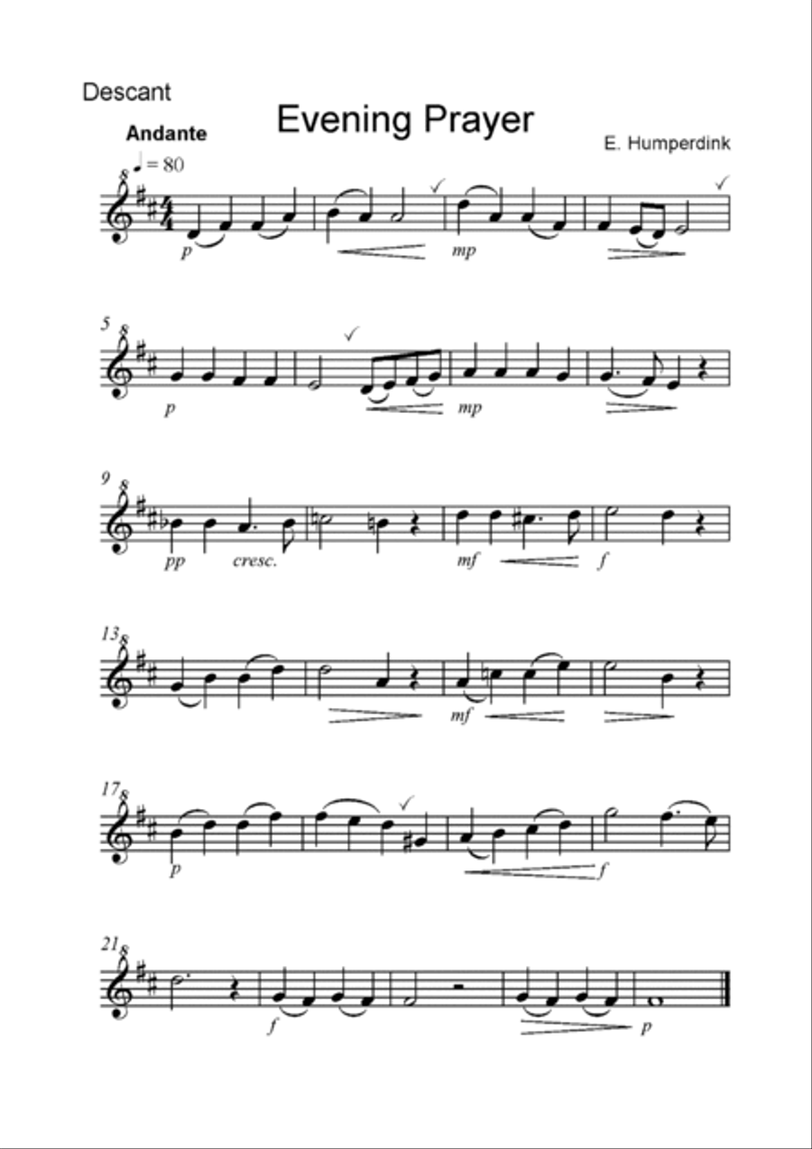 Evening Prayer recorder trio (descant, treble, tenor) Woodwind Trio scores gallery preview page 3