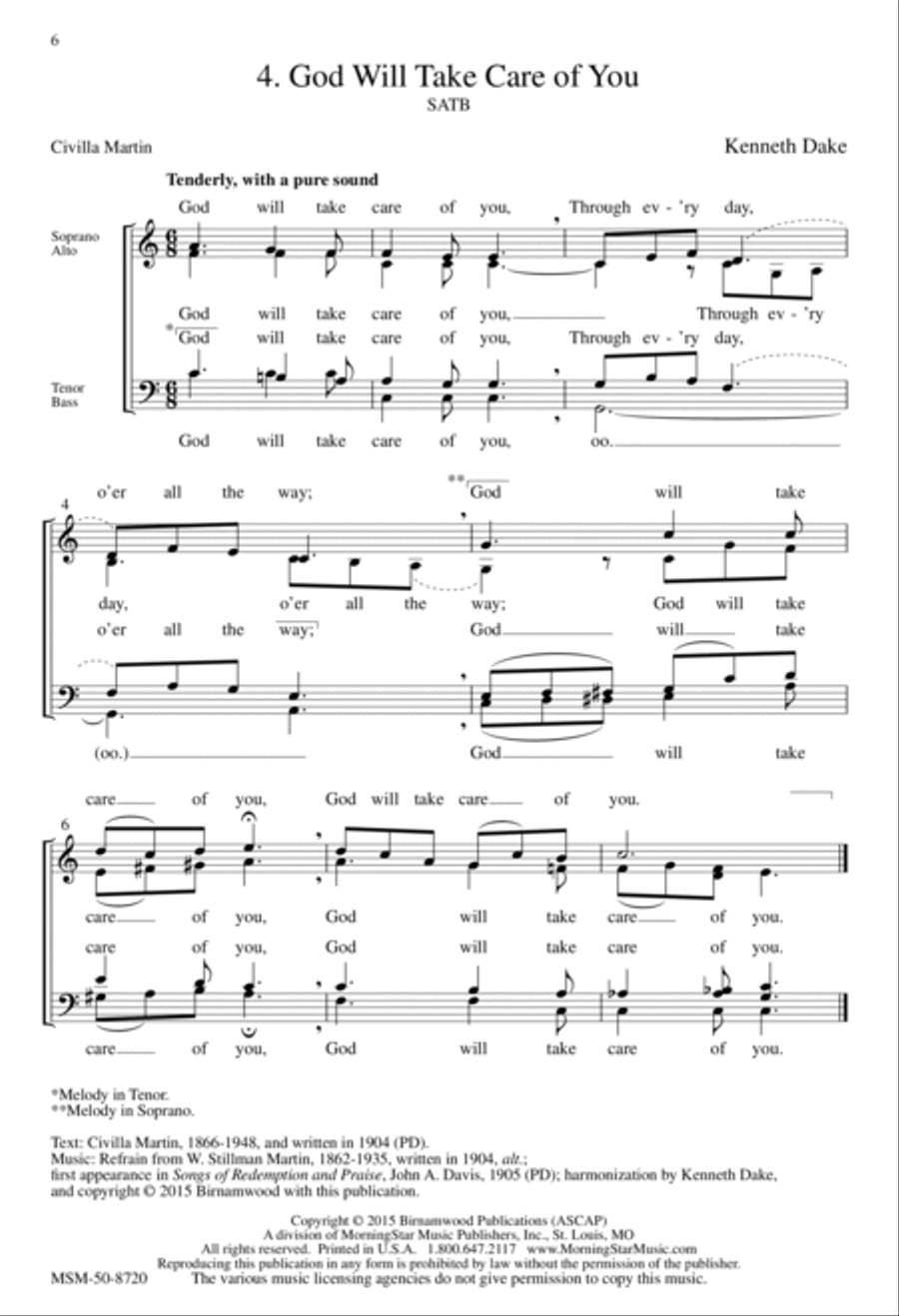Go Forth For God: Seven Choral Benedictions Divisi scores gallery preview page 5