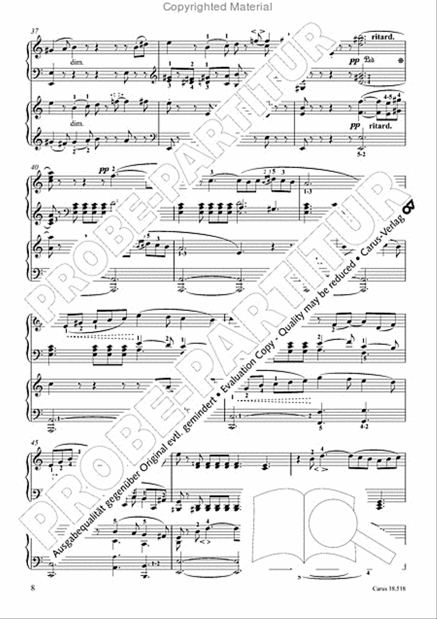 6 Pieces in the form of canons Piano scores gallery preview page 10