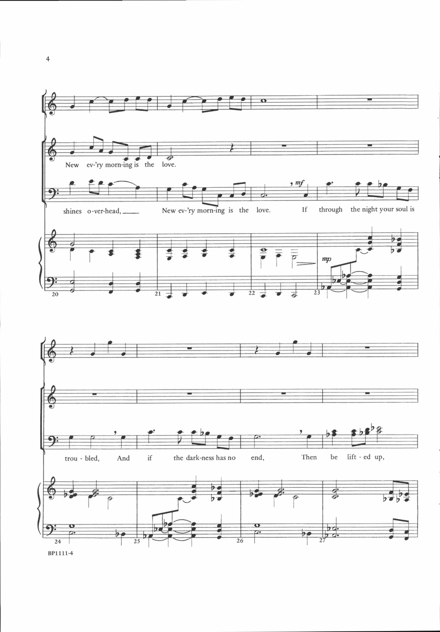 New Ev'ry Morning 4-Part scores gallery preview page 4
