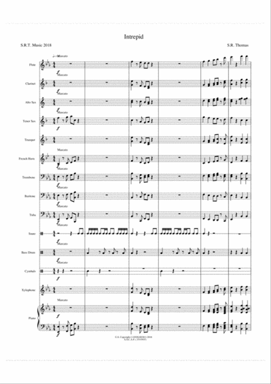 Intrepid Intrepid Concert Band scores gallery preview page 1