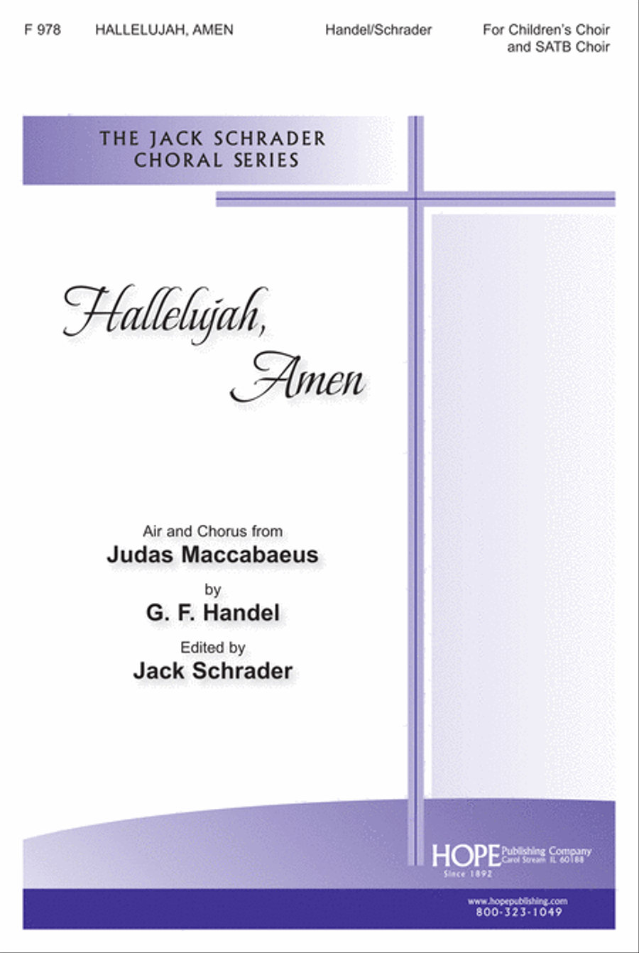 Hallelujah Amen 4-Part scores gallery preview page 1