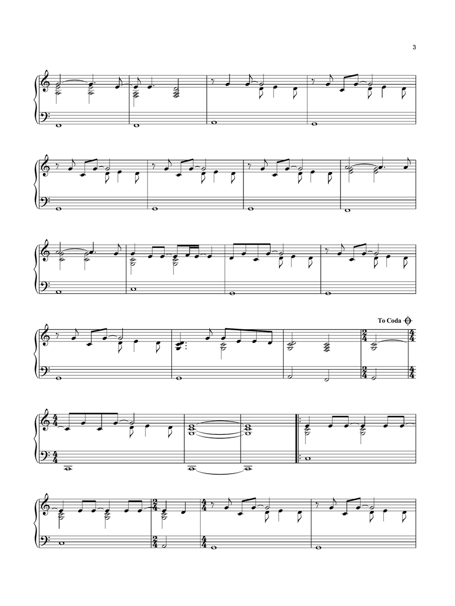 Holocene Piano Solo scores gallery preview page 3