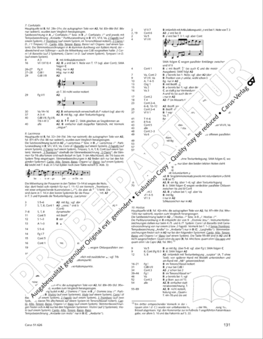 Missa longa in C major (Missa longa in C) 4-Part scores gallery preview page 143
