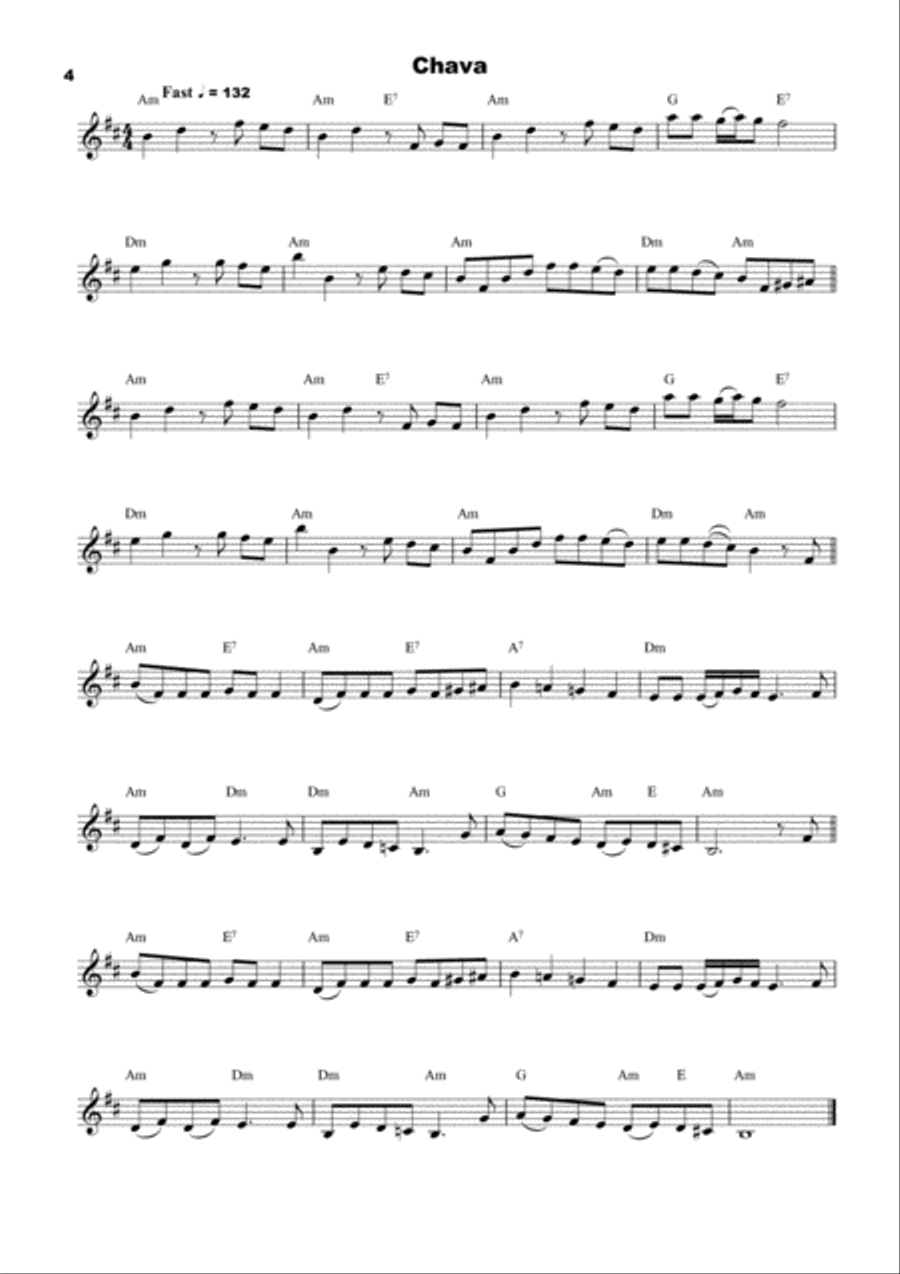 25 Klezmer Tunes for Trumpet Trumpet Solo scores gallery preview page 4