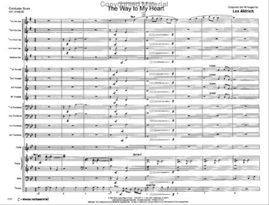 The Way To My Heart Jazz Ensemble scores gallery preview page 2