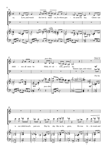 Once in Royal David's City (SATB version) image number null