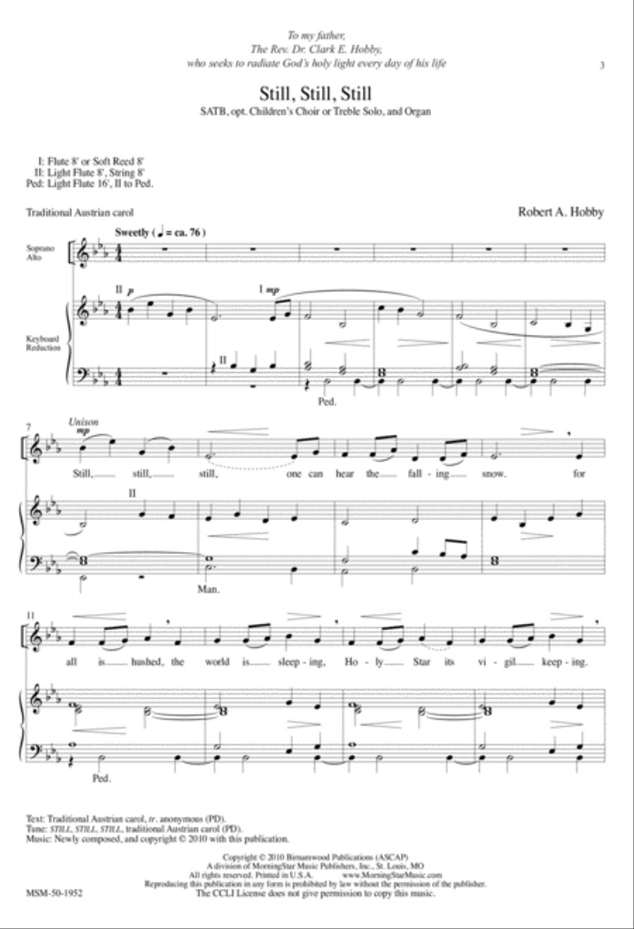 Still, Still, Still 4-Part scores gallery preview page 2