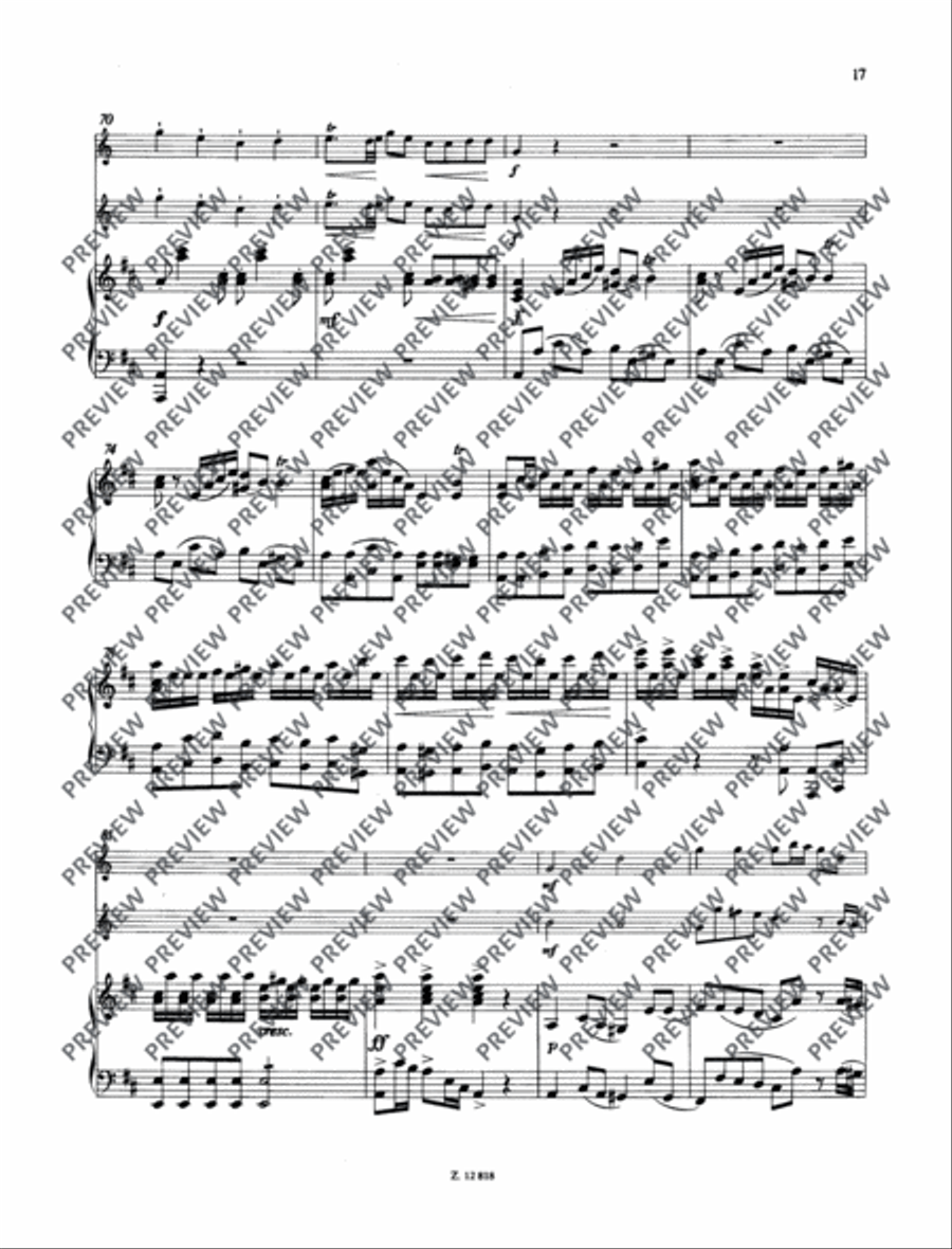 Concertino D major Piano scores gallery preview page 18
