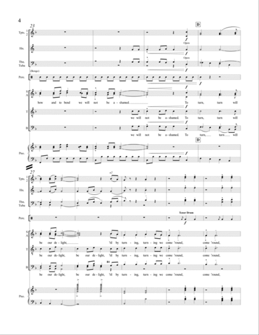 The Gift to Be Free Choir scores gallery preview page 4
