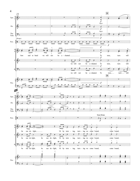 The Gift to Be Free (Full Score)