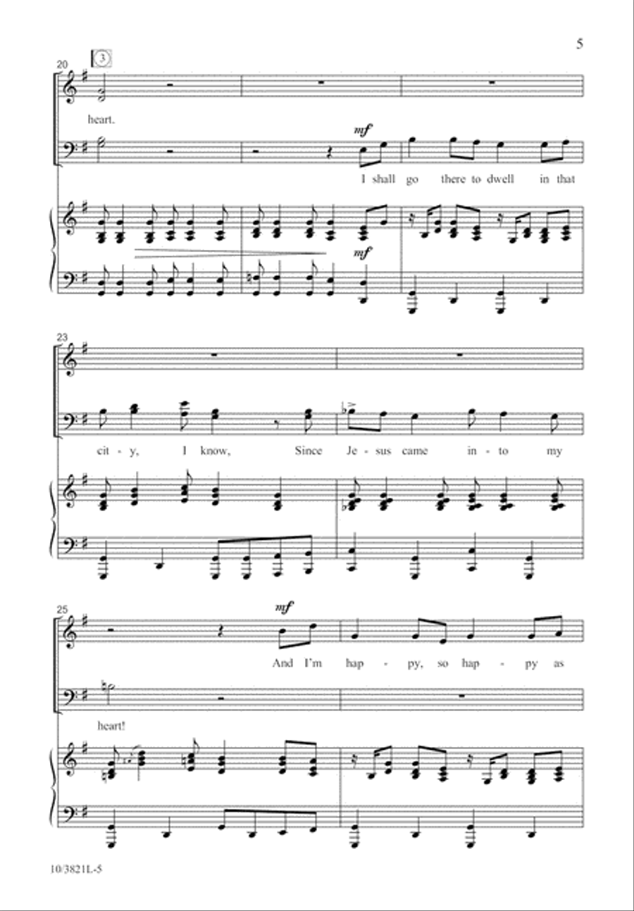 Joy Down in My Heart 4-Part scores gallery preview page 6