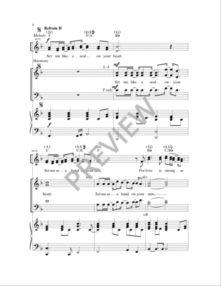 The Fire of Love 4-Part scores gallery preview page 6