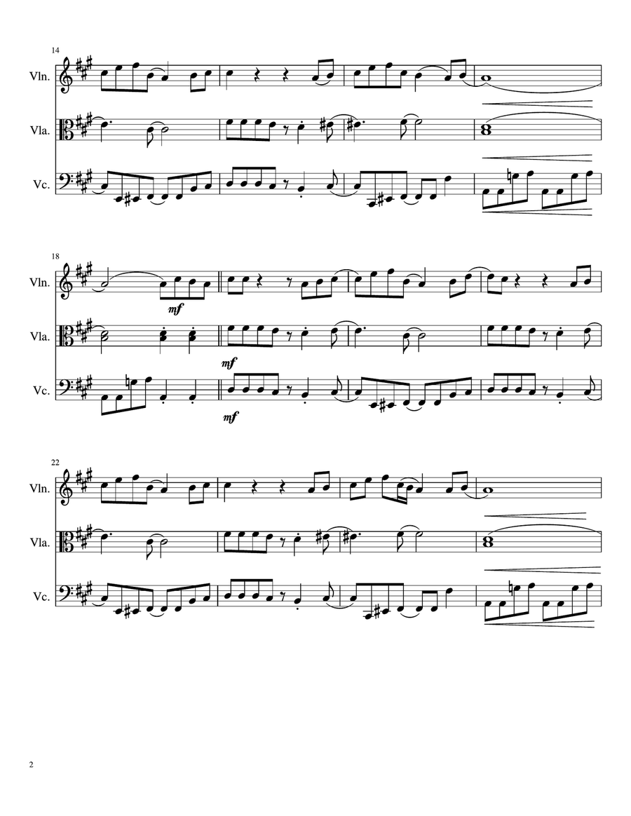 September String Trio scores gallery preview page 2