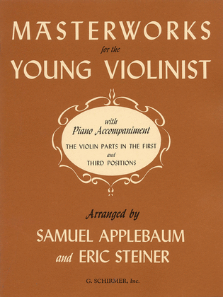 Book cover for Masterworks for Young Violinists