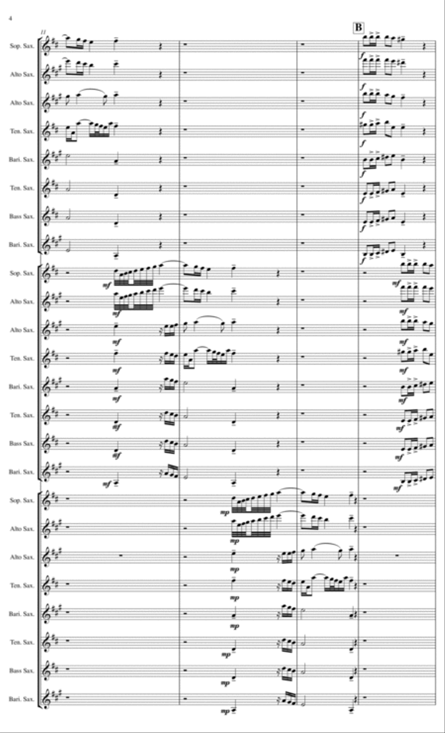 Canzon in Echo No 23 Saxophone scores gallery preview page 7