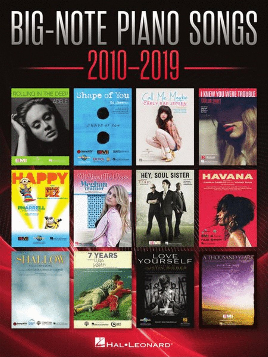 Big-Note Piano Songs 2010-2019 Easy Piano scores gallery preview page 2
