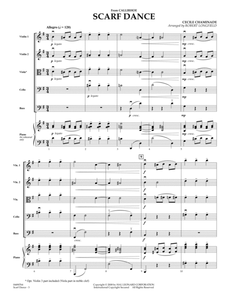 Scarf Dance (from "Callirhoe") - Full Score