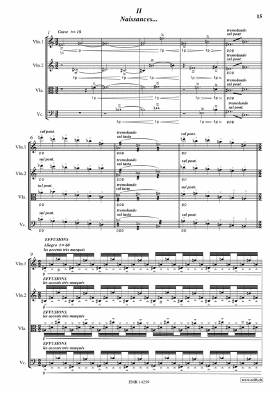 Les Elements Les Elements String Quartet scores gallery preview page 8