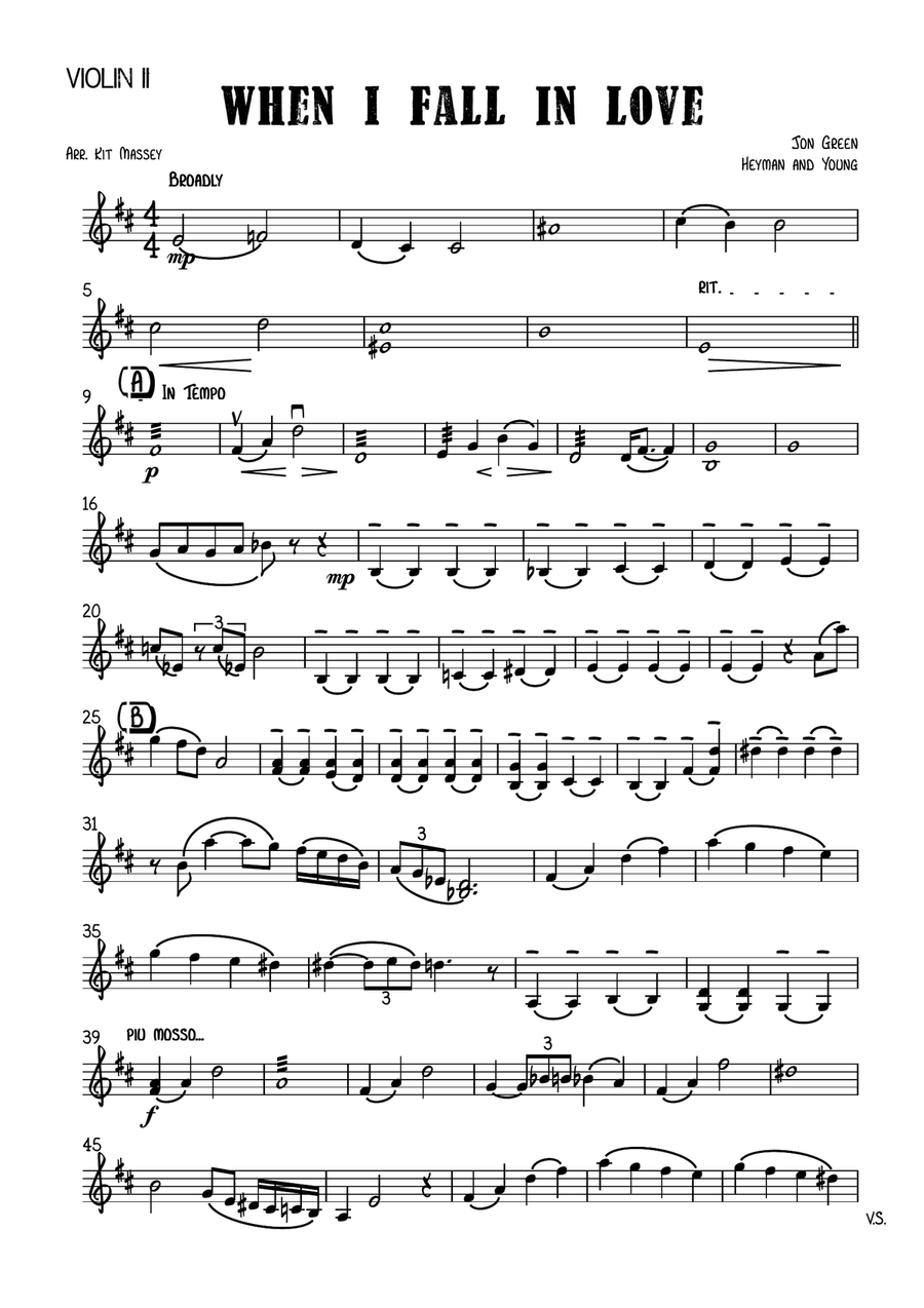 When I Fall In Love When I Fall In Love String Quartet scores gallery preview page 6