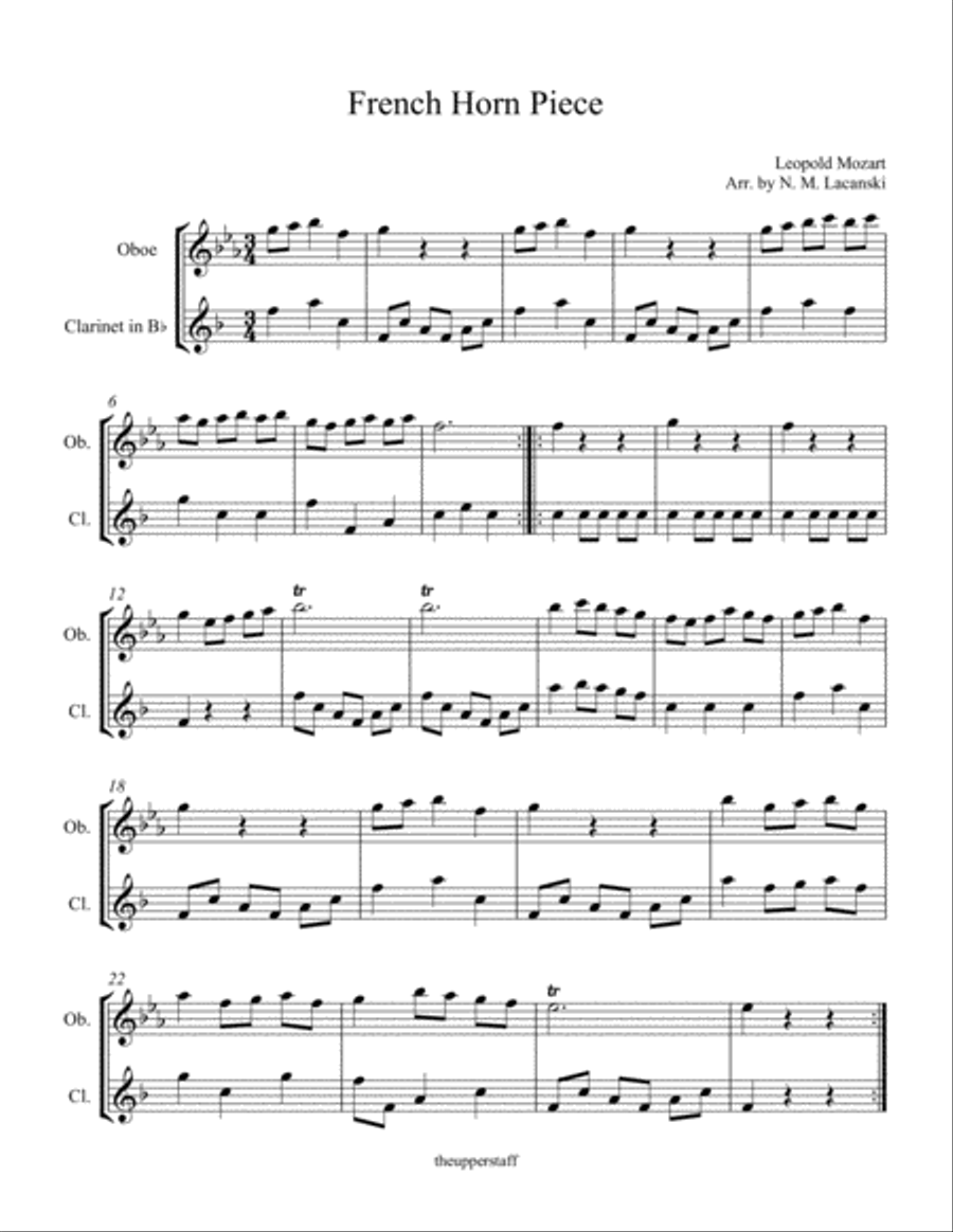 French Horn Piece Woodwind Duet scores gallery preview page 2