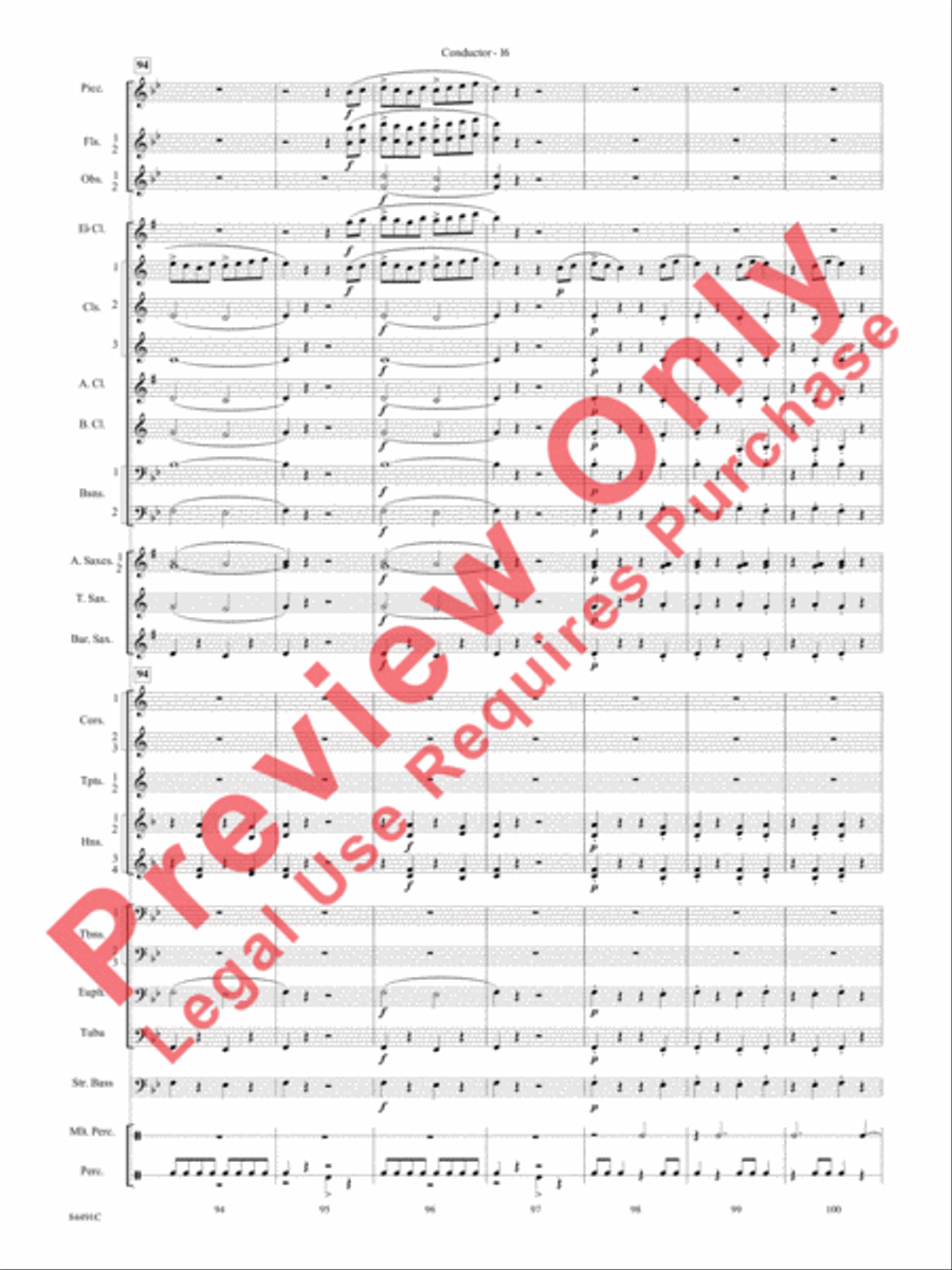 The Typewriter Concert Band scores gallery preview page 19